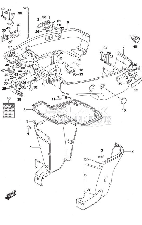 Side Cover SS Model w/Transom (X)