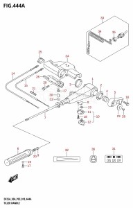 DF25A From 02504F-810001 (P03)  2018 drawing TILLER HANDLE (DF25A,DF25AQ)