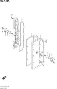 25003Z-910001 (2019) 250hp E03 E40-USA - Costa Rica (DF250ST  DF250Z) DF250Z drawing EXHAUST COVER