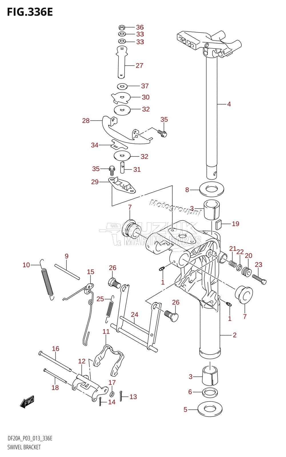 SWIVEL BRACKET (DF20A:P03)