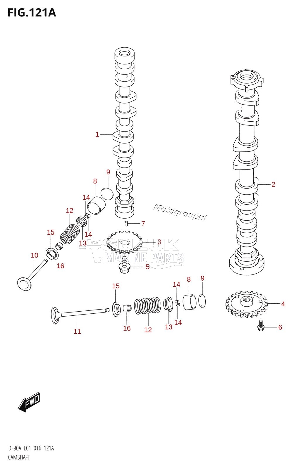 CAMSHAFT (DF70A:E01)