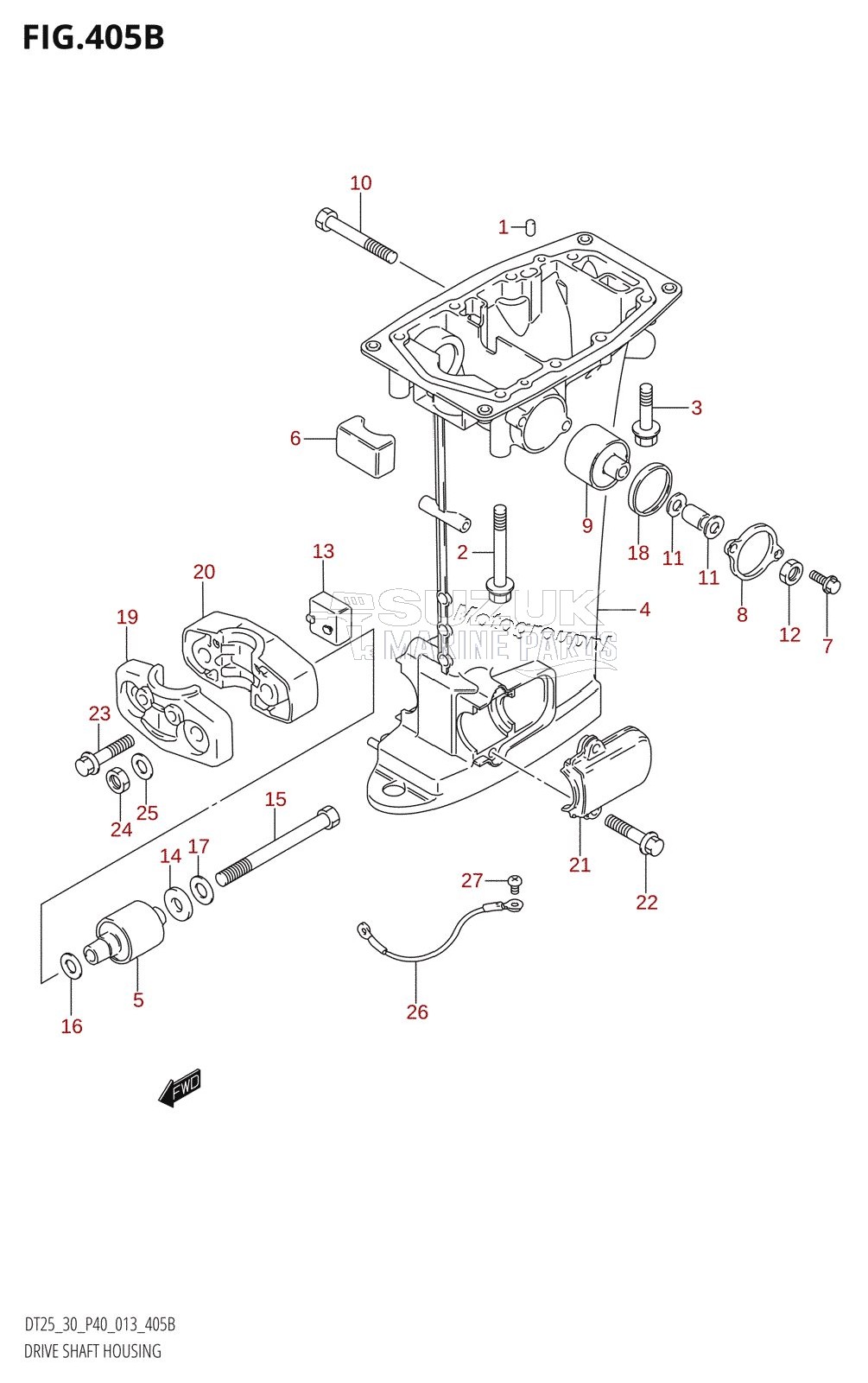 DRIVE SHAFT HOUSING (DT30:P40)