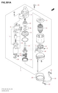 09003F-010001 (2010) 90hp E03-USA (DF90ATK10) DF90A drawing STARTING MOTOR