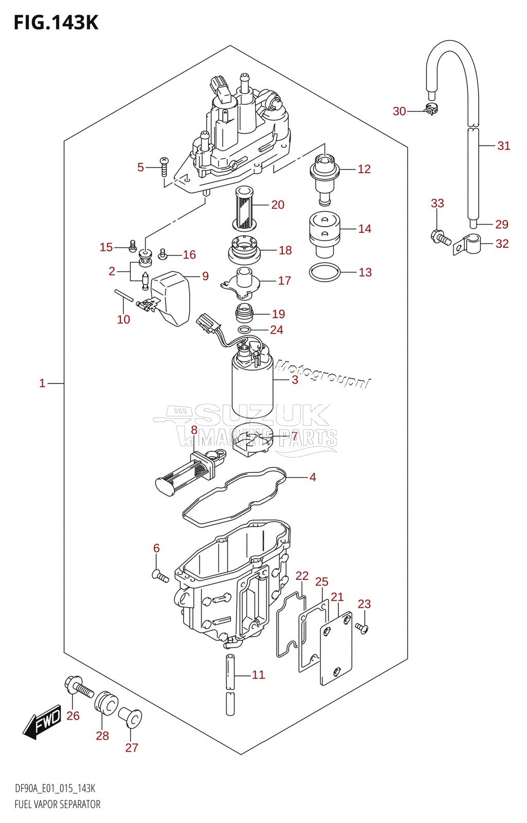 FUEL VAPOR SEPARATOR (DF90ATH:E40)