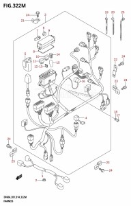 DF60A From 06002F-410001 (E01 E40)  2014 drawing HARNESS (DF60ATH:E40)