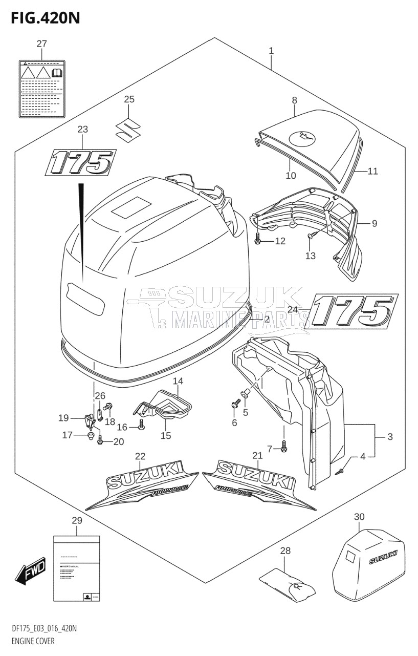 ENGINE COVER (DF175Z:E03)