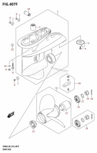 DF50A From 05003F-210001 (E01)  2012 drawing GEAR CASE (DF60A:E01)