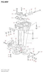 DT15 From 01504-210001 (P37-)  2012 drawing DRIVE SHAFT HOUSING (DT15K:P36)