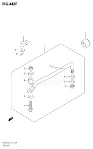 DF80A From 08002F-210001 (E01 E40)  2012 drawing DRAG LINK (DF80A:E40)