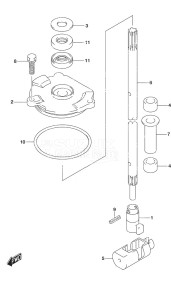 DF 115A drawing Shift Rod (C/R)