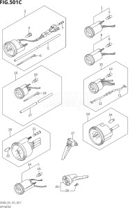 04003F-210001 (2012) 40hp E01-Gen. Export 1 (DF40AQH  DF40AT) DF40A drawing OPT:METER (DF40AST:E34)