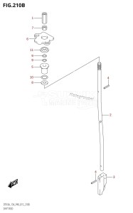 DT15A From 01503K-510001 (P36)  2015 drawing SHIFT ROD (DT9.9A:P36)