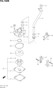 07001F-031001 (2013) 70hp E03-USA (DF70THY  DF70TK1  DF70TY  DF70WTHK1  DF70WTUK1) DF70 drawing WATER PUMP (K8,K9)