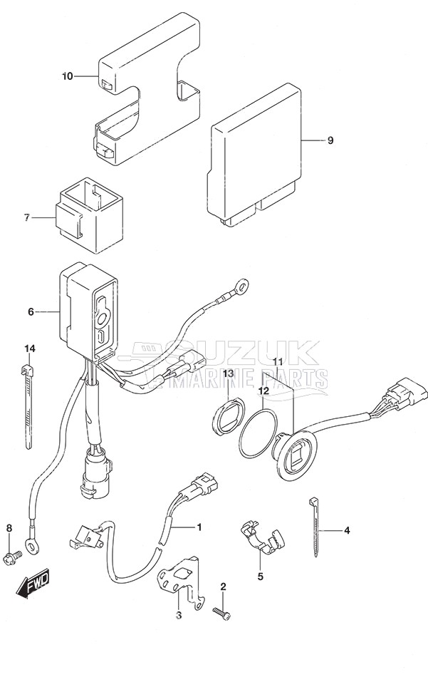 PTT Switch/Engine Control Unit