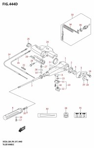 DF25A From 02504F-710001 (P01)  2017 drawing TILLER HANDLE (DF30ATH:P01)