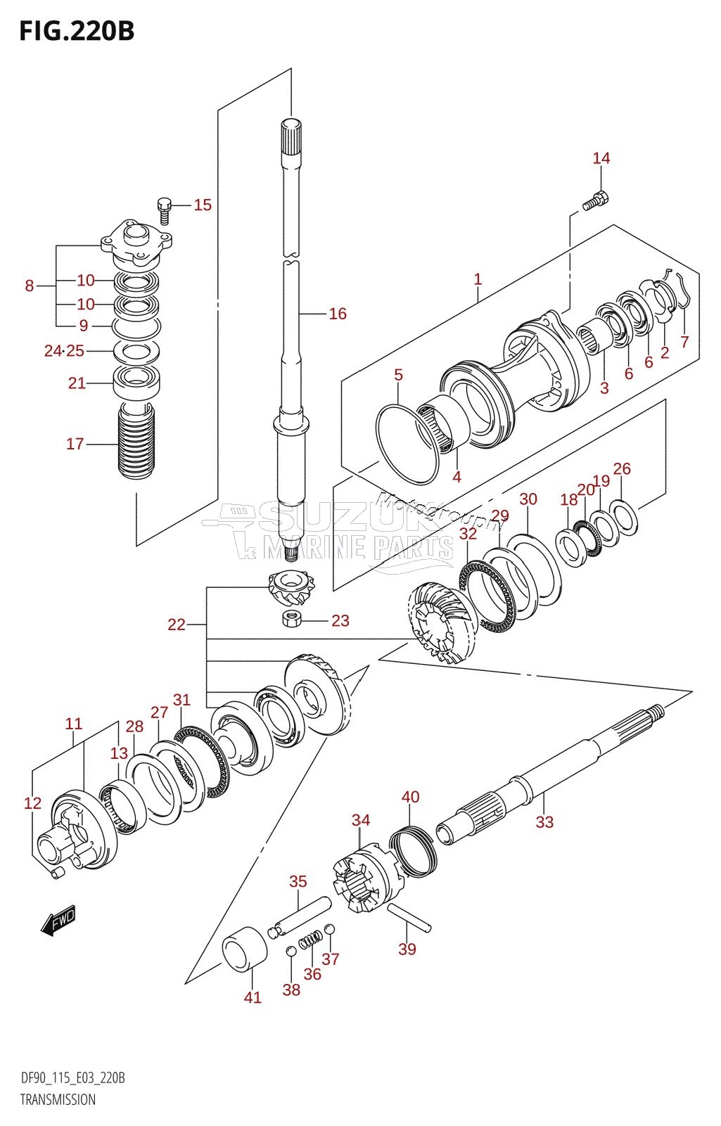 TRANSMISSION (DF115Z)