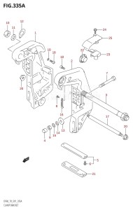 DF70 From 07001F-510001 (E01 E40)  2005 drawing CLAMP BRACKET