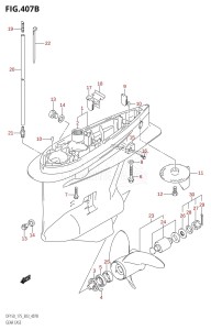 DF150Z From 15002Z-010001 (E03)  2010 drawing GEAR CASE (DF150Z,DF175Z)