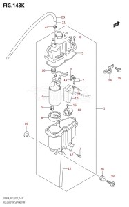 DF70A From 07003F-210001 (E01 E40)  2012 drawing FUEL VAPOR SEPARATOR (DF90ATH:E40)