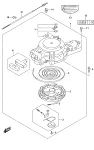 Outboard DF 9.9B drawing Recoil Starter