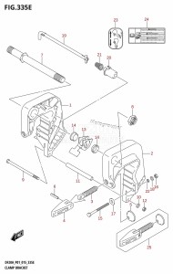 DF20A From 02002F-510001 (P01)  2015 drawing CLAMP BRACKET (DF15AR:P01)