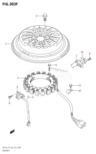 DF150Z From 15002Z-210001 (E01 E40)  2012 drawing MAGNETO (DF175T:E40)