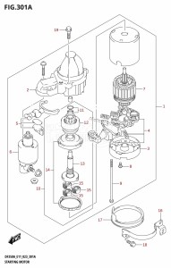 DF350A From 35001F-040001 (E01 E03  -)  2020 drawing STARTING MOTOR