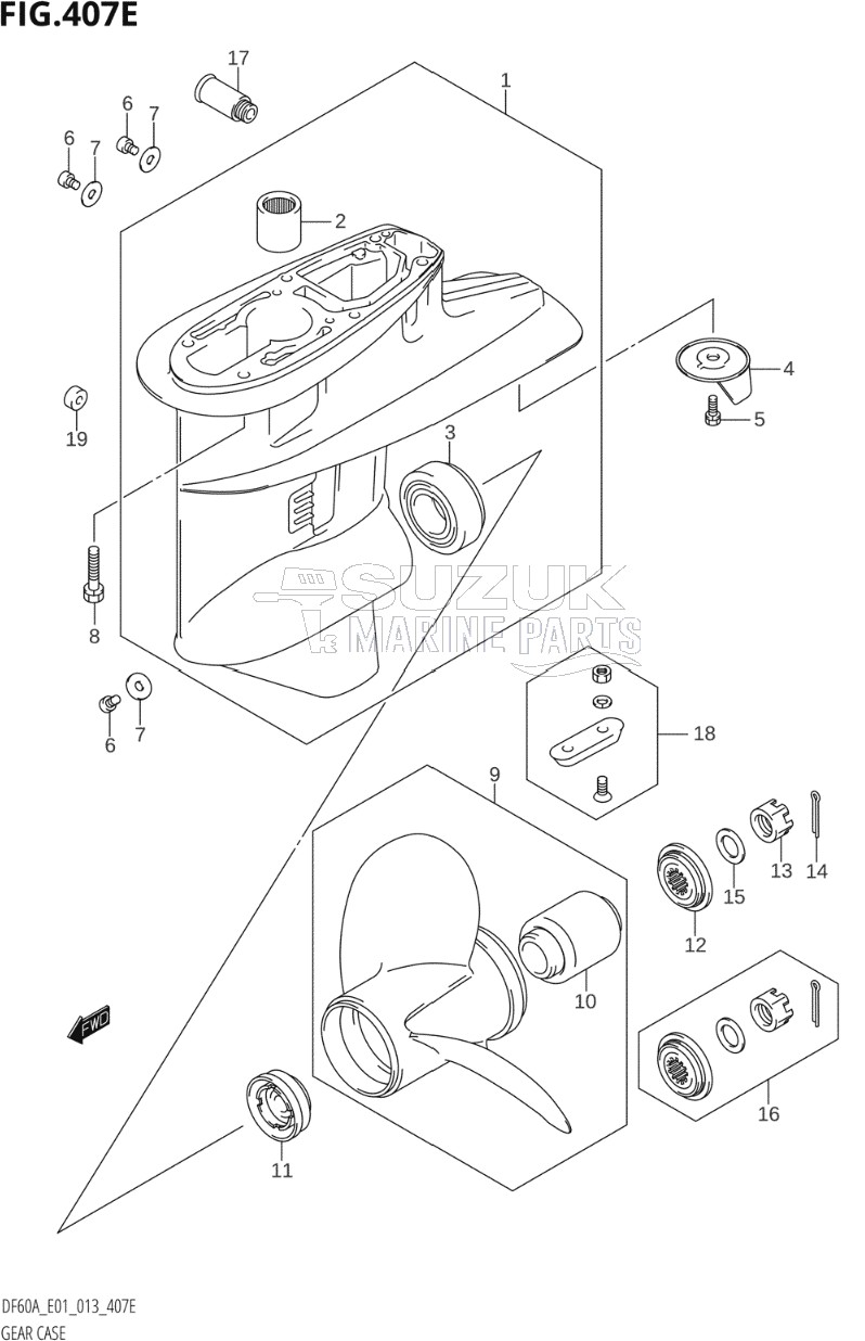 GEAR CASE (DF50A:E01)