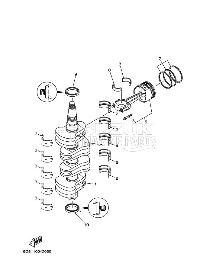 CRANKSHAFT--PISTON