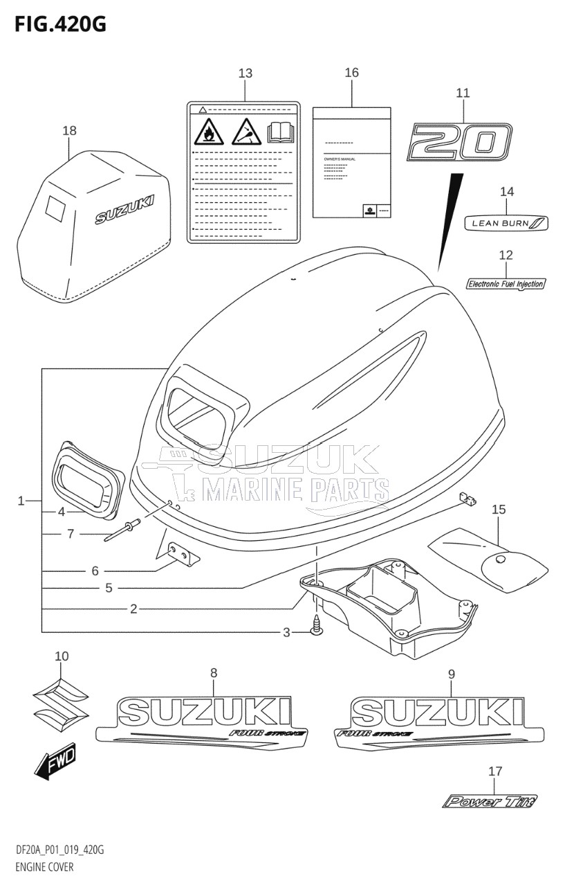 ENGINE COVER (DF20AT,DF20ATH)