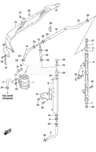 Outboard DF 200A drawing Fuel Injector