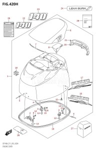 DF115AST From 11504F-610001 (E03)  2016 drawing ENGINE COVER (DF140AZ:E11)