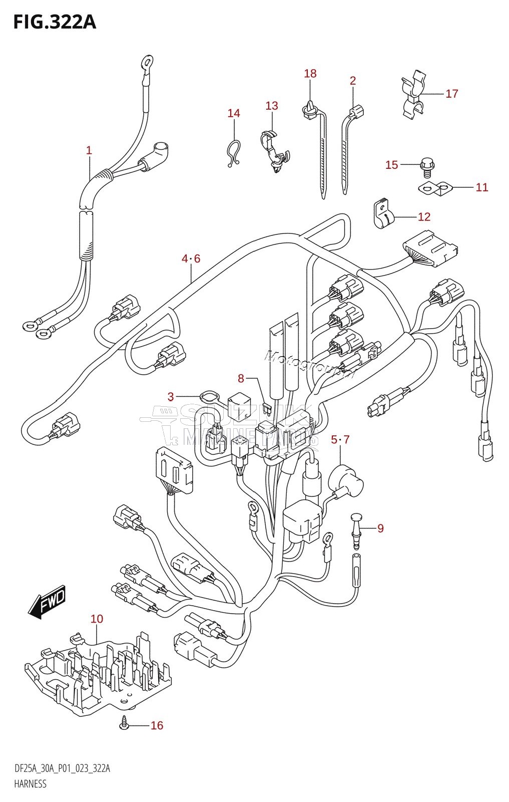 HARNESS (DF25A,DF30A,DF30AQ)