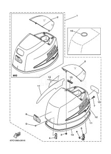 F40BETL drawing TOP-COWLING