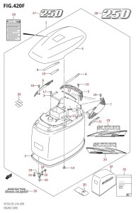 DF225T From 22503F-410001 (E01 E40)  2014 drawing ENGINE COVER (DF250T,DF250Z)