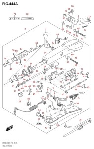 DF80A From 08002F-610001 (E01 E40)  2016 drawing TILLER HANDLE (DF70ATH:E01)