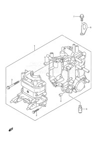 Outboard DF 20A drawing Cylinder Block