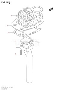 DT15A From 01504-610001 (P36 P40 P81)  2016 drawing EXHAUST TUBE (DT15AK:P36)