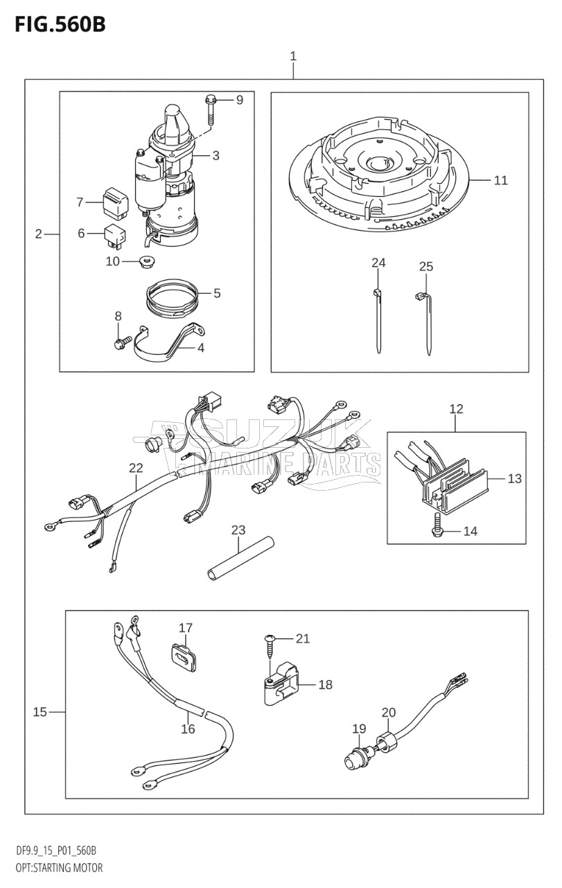 OPT:STARTING MOTOR (K5,K6,K7,K8,K9,K10,011)