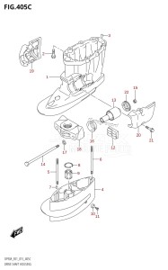 DF80A From 08002F-510001 (E01 E40)  2015 drawing DRIVE SHAFT HOUSING (DF70ATH:E01)