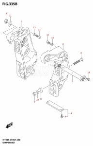 DF140BG From 14004F-440001 (E11 - E40)  2024 drawing CLAMP BRACKET ((DF115BG,DF115BZG):E40)