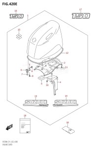 DF175A From 17503F-040001 (E01 E03 E40)  2020 drawing ENGINE COVER ((DF150AT,DF150AZ):020)