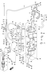 DF 300AP drawing Fuel Pump/Fuel Vapor Separator