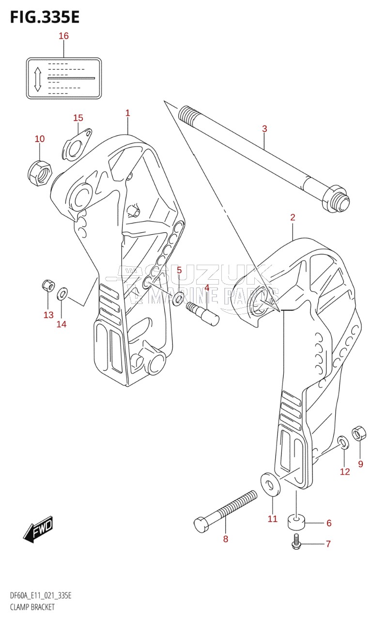 CLAMP BRACKET (DF60AQH)