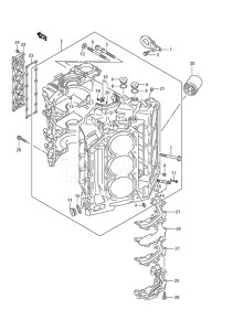 Outboard DF 300A drawing Cylinder Block