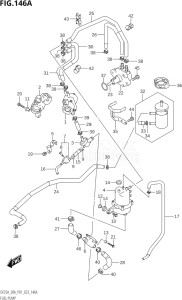 02504F-240001 (2022) 25hp P01-Gen. Export 1 (DF25A    DF25AT    DF25ATH    DT25K) DF25A drawing FUEL PUMP ((020,021):P01)