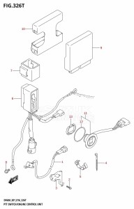 DF50A From 05003F-610001 (E01)  2016 drawing PTT SWITCH /​ ENGINE CONTROL UNIT (DF60AVTH:E01)