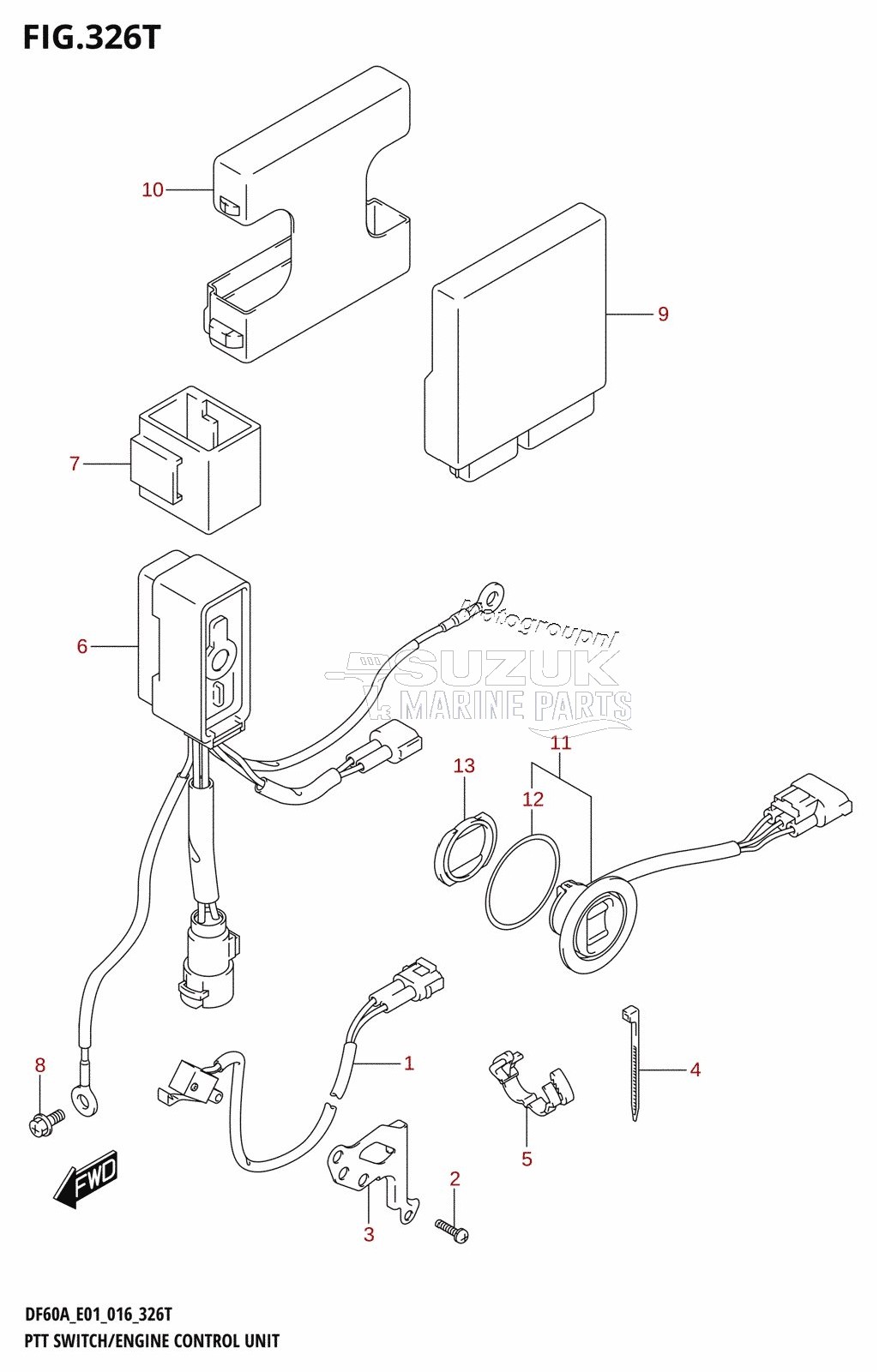 PTT SWITCH /​ ENGINE CONTROL UNIT (DF60AVTH:E01)