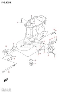 DF225Z From 22503Z-510001 (E01 E40)  2005 drawing DRIVE SHAFT HOUSING (DF200T:E40:(X-TRANSOM,XX-TRANSOM))