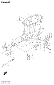 DF250 From 25003F-910001 (E01 E40)  2019 drawing DRIVE SHAFT HOUSING (X-TRANSOM)